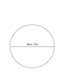 4入组/套桌子極簡流蘇邊圓形餐墊 - 米色 - 查看 6