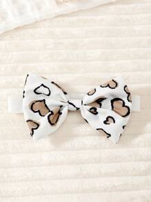 SHEIN Playful Pals 女嬰標語圖案連身背心&愛心圖案前蝴蝶結背帶洋裝＆ 頭巾 - 彩色 - 查看 6