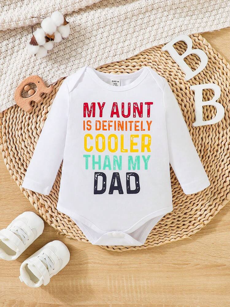 Baby Boy Slogan Graphic Bodysuit