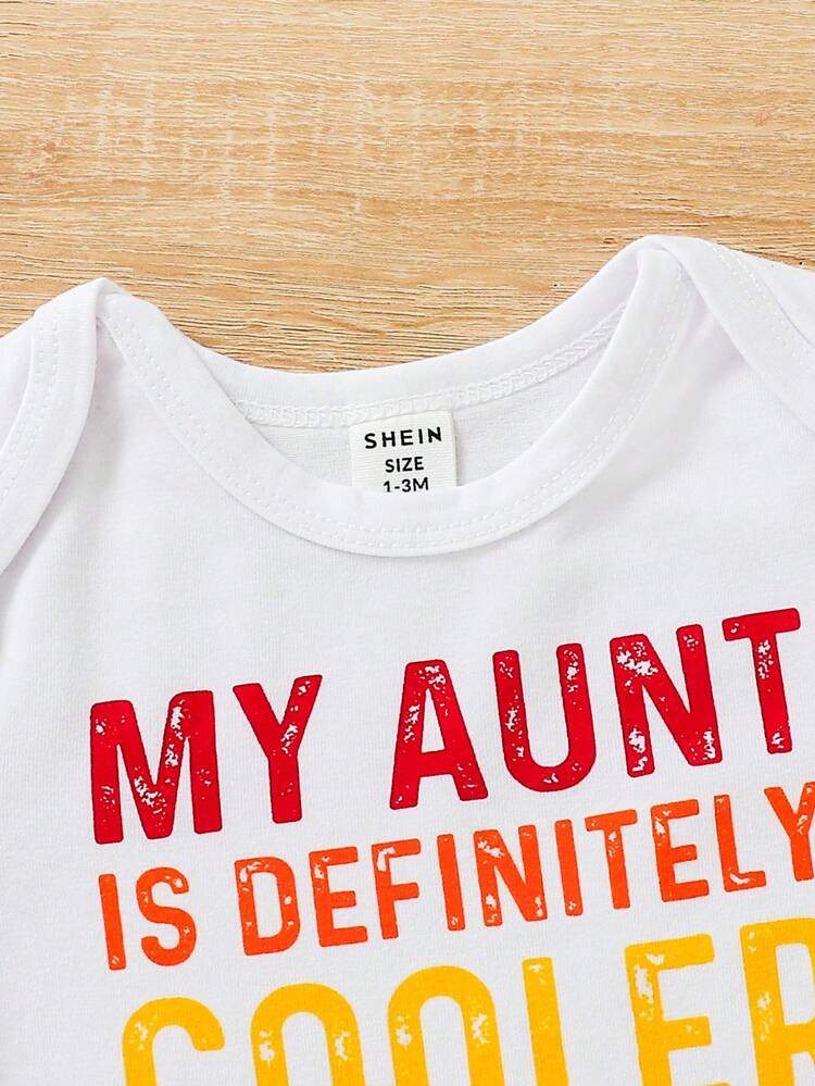 Baby Boy Slogan Graphic Bodysuit