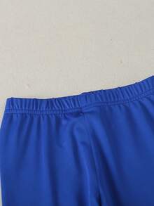 SHEIN Young Girl 3pcs Solid Elastic Waist Leggings - Multicolor - View 3