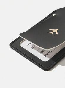 GAWX Cartoon Character & Letter Printed Fashion Luggage Tag - Black - View 3