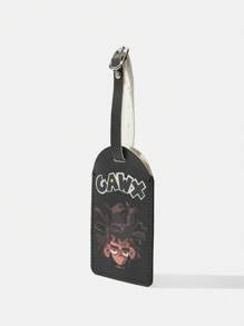 GAWX Cartoon Character & Letter Printed Fashion Luggage Tag - Black - View 4
