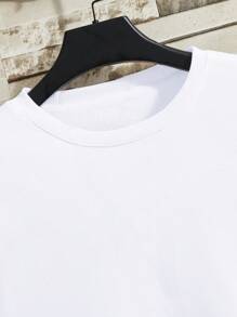 Manfinity Dauomo Men Solid Thermal Lined Sweatshirt , Fall Winter, Long Sleeve Top