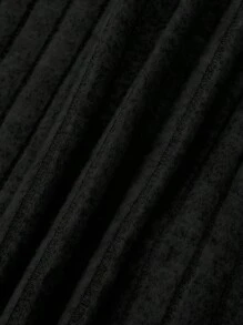 SHEIN Tween Boy Letter Patched Detail Tee - Black - View 4