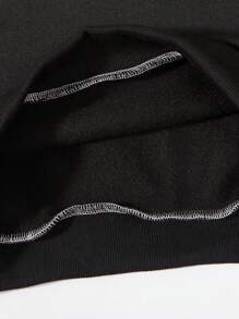 SHEIN Tween Boy Letter Graphic Colourblock Sweatshirt - Multicolor - View 3