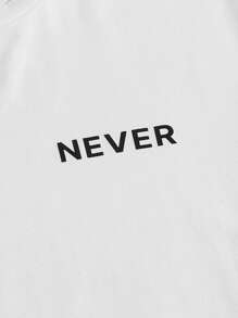 Manfinity VCAY 休閒抽繩 口袋卡通 字母男士兩件套 - 紫羅蘭色 - 查看 6