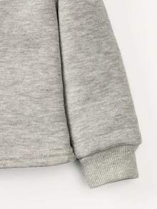 Cozy Pixies 女婴字母图案双色卫衣 - 彩色 - 查看 5