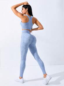 Easithlete Wideband Waist Sports Set - Blue - View 2