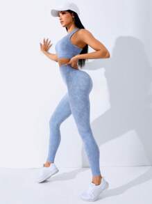 Easithlete Wideband Waist Sports Set - Blue - View 3