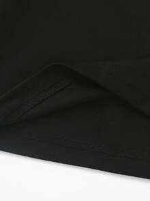 Chàng trai trẻ Kẻ sọc tương phản Túi Áo polo - màu đen - Xem 8