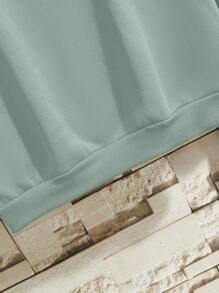 Manfinity Dauomo Men Solid Thermal Lined Sweatshirt, Fall/Winter