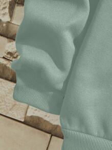 Manfinity Dauomo Men Solid Thermal Lined Sweatshirt, Fall/Winter