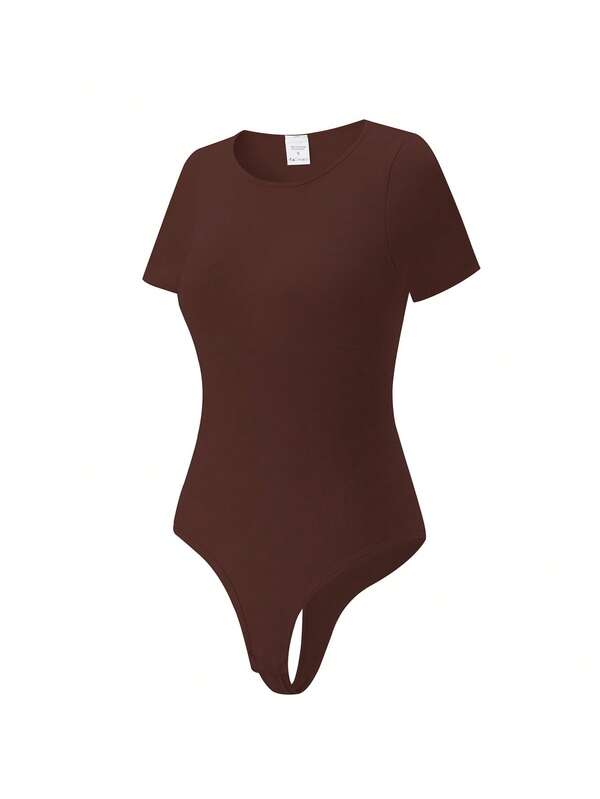 Solid Shapewear Bodysuit SHEIN USA
