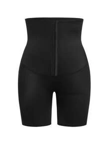 SHAPORA 高腰塑形短褲 - 黑色 - 查看 2