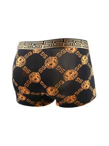 Men 5pcs Geo Print Boxer Brief - Multicolor - View 7