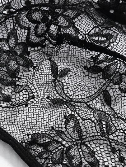 Seduluxe Bloemen Kanten Cut Out Teddy Bodysuit Lingerie view 6