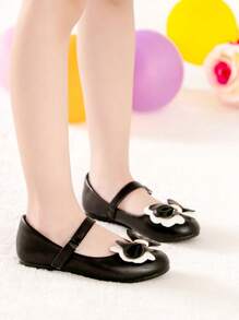 New Arrival 2023 Autumn/winter Glitter Flat Shoes For Children - Black - View 7
