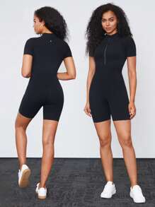 GLOWMODE Featherfit™-塑形星隱形控肚連身褲 - 黑色 - 查看 6