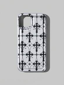 ROMWE Goth 1入組十字紋路TPU手機殼，適用於iPhone - 彩色 - 查看 1