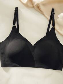 Solid Lingerie Set - Black - View 3