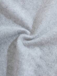 INAWLY 拉鏈開襟抽繩加絨內裏連帽衫和運動褲 - 灰色 - 查看 6