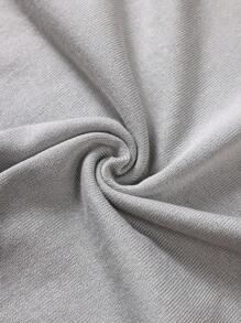 Manfinity Homme Nam Chất rắn Áo cao cổ Áo len - Màu Xám nhạt - Xem 4