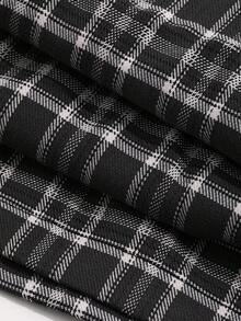 DAZY Plaid Print Slant Pocket Trousers - Multicolor - View 6