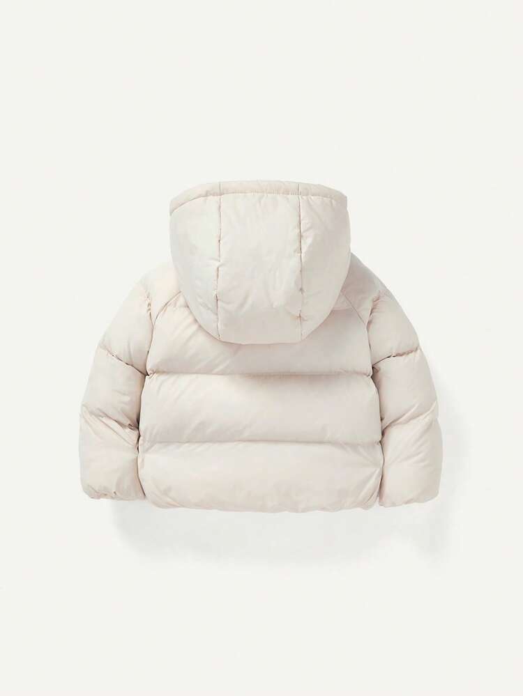 Baby Girl Casual Thick Padding Teddy Bear Doll Decor Hooded Coat