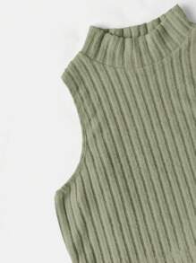 SHEIN EZwear Mock Neck Tank Top & Skirt