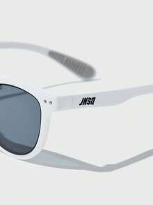 JNSQ 1pc Kids' Fashionable Oval Frame Fashion Glasses For & Outdoor Activities - White - View 8
