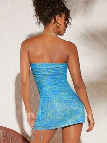 Soleia Đầm Dây kéo Xù Hoa Tất cả trên in Gợi cảm - Nhiều màu - Xem 2