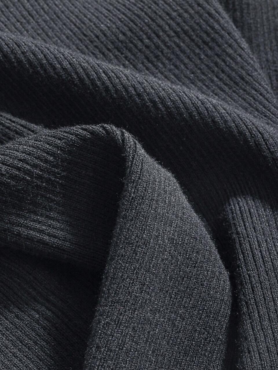 Women's Solid Color Crew Neck Long Sleeve Fitted Business Casual Pullover Sweater,Fall Women Clothes