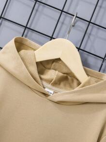 SHEIN 男孩日文圖案&中國龍圖案連帽衫