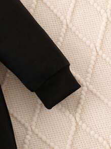 男嬰前蝴蝶結二合一連身褲 - 黑與白 - 查看 6