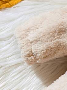 男嬰素色毛絨夾克和褲子 - 杏色 - 查看 5