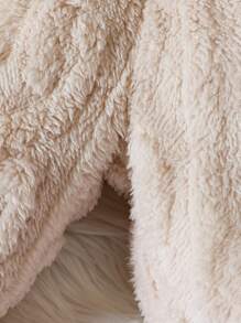 男嬰素色毛絨夾克和褲子 - 杏色 - 查看 6