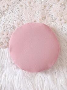 Baby Girl Contrast Peter Pan Collar Button Front Coat & Hat - Pink - View 3