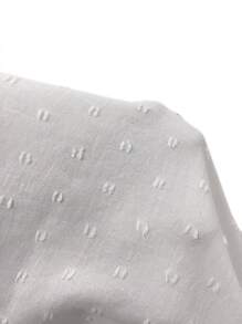 Calvaya Swiss Dot Guipure Lace Trim Flounce Sleeve Blouse,Long Sleeve Tops Fall Cloth For Women