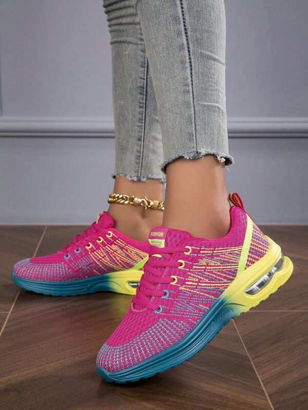 Fall/Winter Women's Breathable Lace-Up Comfortable Anti-Slip Air Cushion Casual Sports Shoes,Sneakers For Women