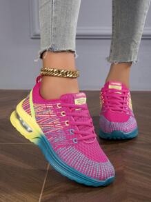 Fall/Winter Women's Breathable Lace-Up Comfortable Anti-Slip Air Cushion Casual Sports Shoes,Sneakers For Women