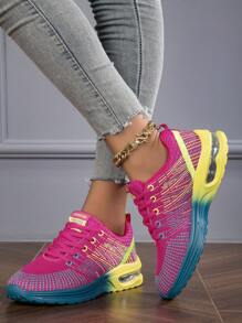 Fall/Winter Women's Breathable Lace-Up Comfortable Anti-Slip Air Cushion Casual Sports Shoes,Sneakers For Women