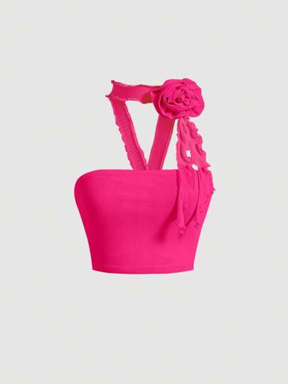 SHEIN MOD 3d Top halter crop