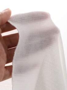 DAZY Top Sólido Con Cuello Con Hendidura En La Manga - Blanco - Ver 9
