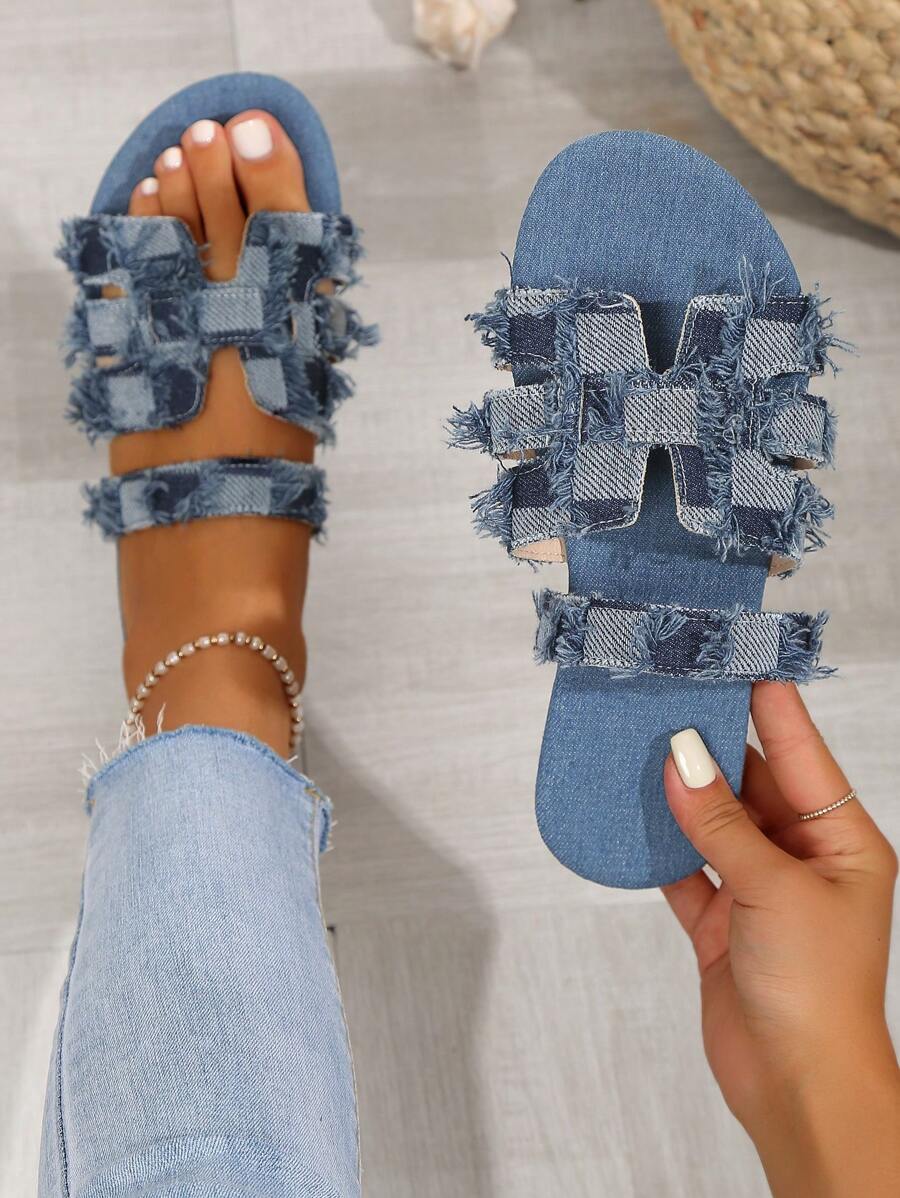 Women's Fashionable Summer Flat Slide Sandals