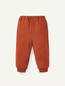 Cozy Pixies Đứa bé trai Đồ họa Hoạt hình Thiết kế tai 3D Tay Raglan Áo len & Quần nỉ Đối với Giáng sinh - Rỉ Nâu - Xem 6