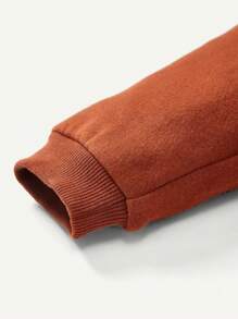 Cozy Pixies Đứa bé trai Đồ họa Hoạt hình Thiết kế tai 3D Tay Raglan Áo len & Quần nỉ Đối với Giáng sinh - Rỉ Nâu - Xem 8