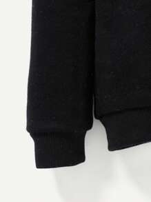 Cozy Pixies Đứa bé gái In túi Áo nỉ - màu đen - Xem 5