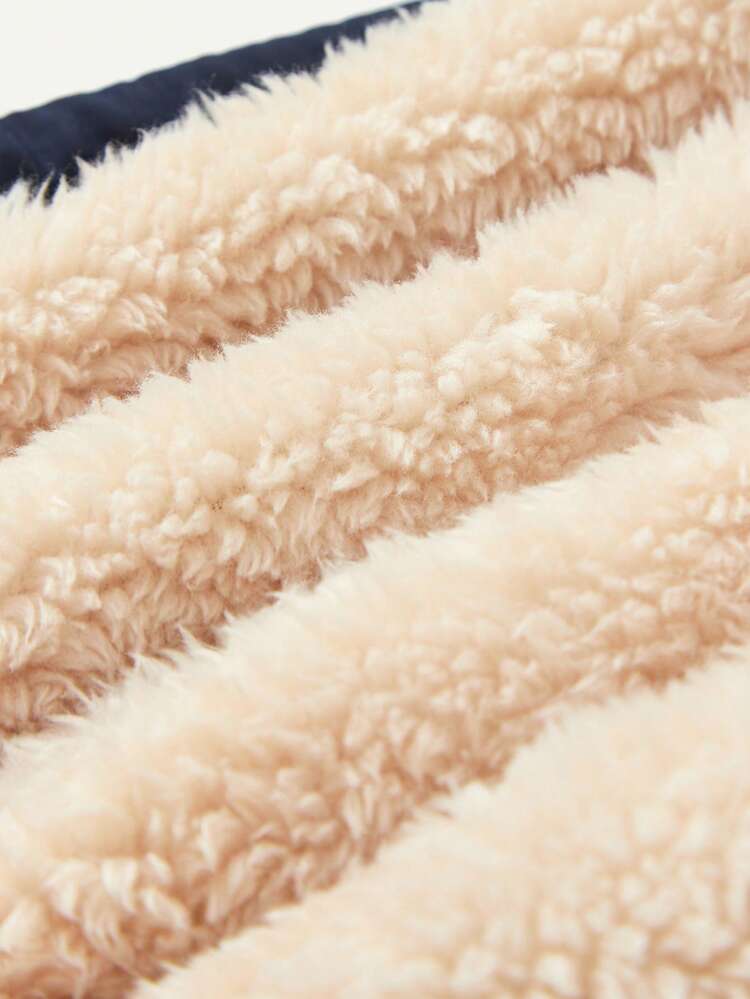 Baby Jungen dick thermisch gefütterter Freizeitjacke mit Tasche, winterwarmer Mantel