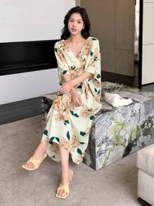 DAZY 印花蝙蝠袖連衣裙 - 彩色 - 查看 6